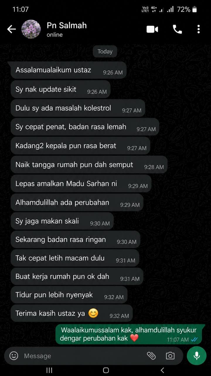 Testimoni Madu Sarhan