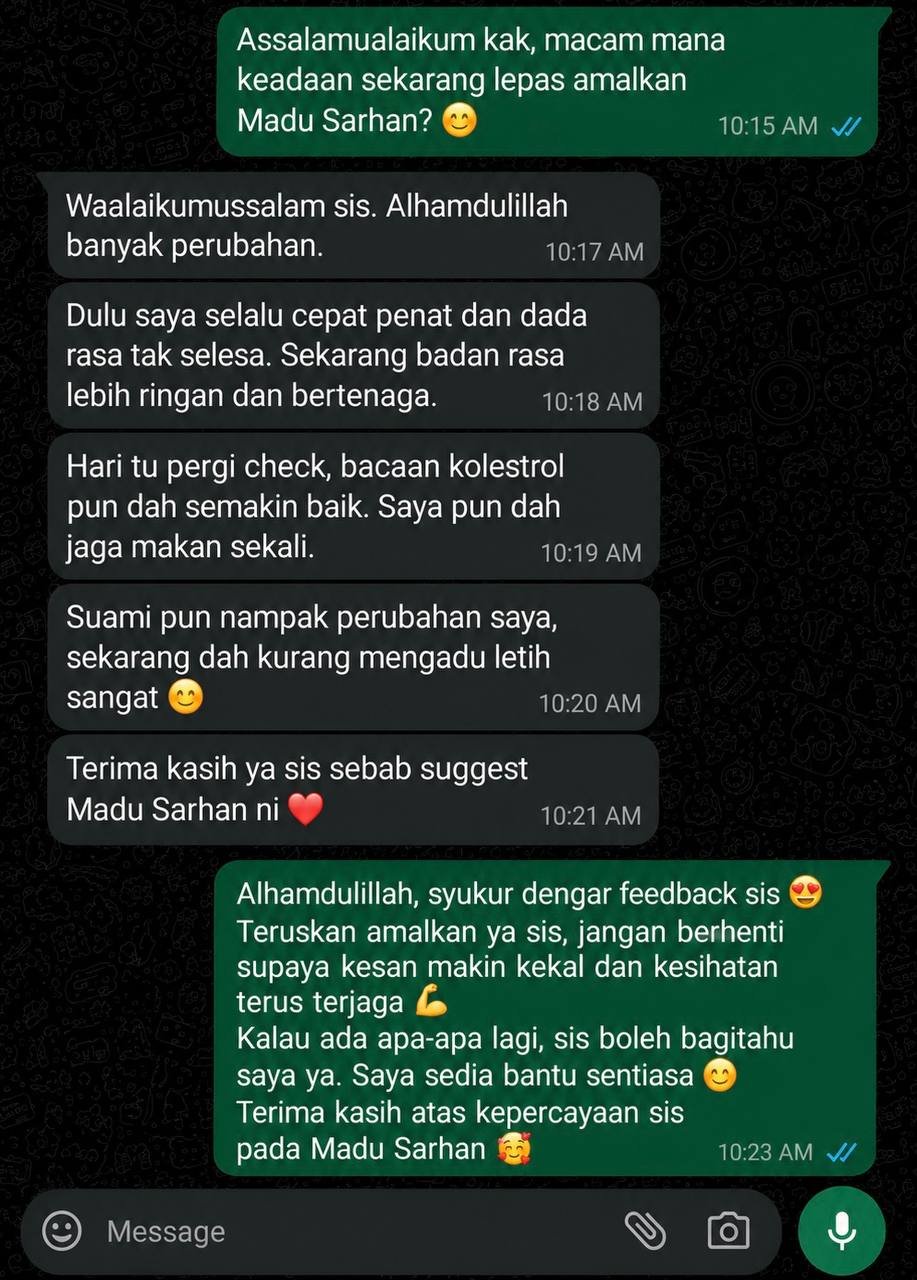 Testimoni Madu Sarhan