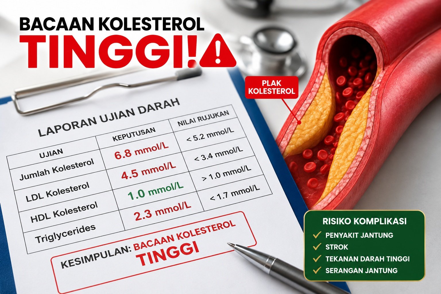 Bacaan Kolesterol Tinggi
